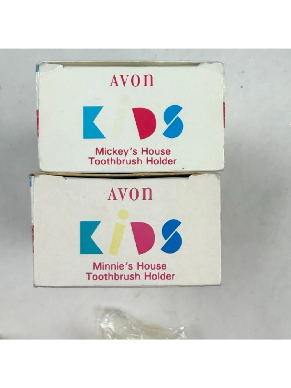 Vintage Avon Kids Mickey's and Minnie's House Toothbrush Holder